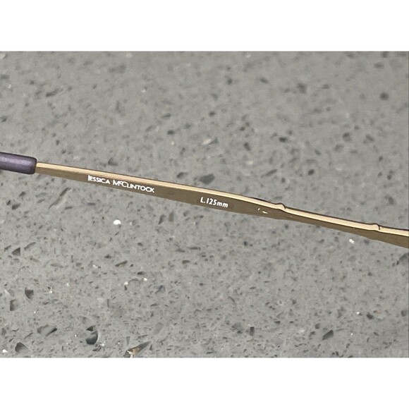 JESSICA MCCLINTOCK CV JMC 162 Lilac EYEGLASSES Frames ONLY 53-17-125 Half Rim - Picture 10 of 14